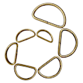 Miniatyrbild 3 av 3: 20 st Metall D-ringar för Axelrem, Multifunktionella Väskband Ring Tillbehör för Bagage Kläder Ryggsäck Bälte (Brons)