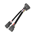 Miniatyrbillede 5 af 5: Obd1 til Obd2 10 Pin Fordeler Adapter Jumper Ledningsnet Stik til Civic 1996 til 1998