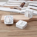 Miniatyrbillede 2 af 5: 60 Minutters Køkken Timer Firkantet Mekanisk Nedtællings Alarm Ur Påmindelse