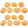 Miniatyrbilde 1 av 2: 14 stk. Mini Kake Modeller Små Kjeks Dekorasjoner Mini Hus Leke Mat Rekvisitter DIY Kake Dekorasjoner