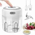 Blender Mixer Elektrisk Hackare Liten Blender Vitlökspress Hackare Grönsakshackare Lök Vitlöksskärare, Multi-Choppe