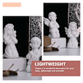 Miniatyrbillede 3 af 4: 2 stk. Resin Engel Figurer Engel Pynter Dekorativ Engel Dekoration Engel Statuer
