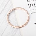 Miniatyrbillede 2 af 4: Diamantbesat Bezel Ring Bezel Loop Cover Anti-ridse Kollisionsbeskytter Kompatibel til Galaxy Watch (46mm, Rosaguld)