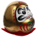 Pikkukuva 2 / 4: Daruma Figuriini Koriste Keraaminen Japanilainen Daruma Japanilainen Darma Patsas Vauraus Darma Figuriini