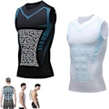 Miniatyrbilde 1 av 5: Menionic Turmalin Holdningskorrigerende Vest, Menionic Turmalin Holdningskorrigerende Vest, Holdningskorrigering 2PCS B 3XL