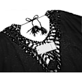 Miniatyrbillede 5 af 5: Badedragt Cover Up Dame Badedragt Kjole Plus Size Sexet Bikini Strand Tunika Top Sommer Style 2 black M