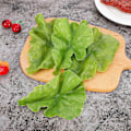 Miniatyrbillede 4 af 4: 4 stk. Livagtig Salatblad Pynt Grøntsagsblad Model Simuleret Grøntsagsdekoration
