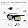 Pikkukuva 5 / 5: GL1800 3D-lasit Kevyet Teräväpiirtokuva PC Musta Aktiiviset Suljin 3D-lasit DLP LINK 3D -projektoreille/televisioille