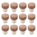Miniatyrbillede 1 af 4: 12 stk. Træ Vinflaske Propper Forseglingspropper Vinflaske Propper (Beige)