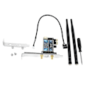 Miniatyrbillede 2 af 5: PCI-e 600 Mbps Wifi Kort Bluetooth 4.0 Adapter 2.4 GHz/5 GHz Dual Band Trådløst Netværkskort Med Antenne