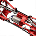 Miniatyrbillede 5 af 5: Tredje-generations Fuld Metal 2-trins Gearkasse Transmission Til B14 B24 C14 C24 Mn D90 Mn99s Rc Bil Pa