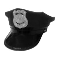 Miniatyrbillede 1 af 3: Cosplay Politi Hat Halloween Kostume Festartikler Special Politi Rekvisitter Til Halloween Festival Karakter Spil Black