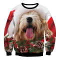 Miniatyrbild 5 av 5: Fula Jultröja för Män och Kvinnor, 3D Roliga Snygga Tryckta Julpartytröjor, Unisex Pullover Toppar style 1 2XL