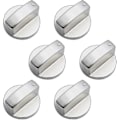 Miniatyrbilde 1 av 5: 6 stk. Universelle Metallkontrollknapper Gasskomfyrknapper 6mm Universelle Kontrollknapper Komfyrknapper For Gasskomfyr Kokeplate Ovn U