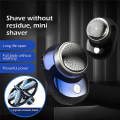 Miniatyrbilde 3 av 5: 2023 Ny Kraftig Storm Barbermaskin For Menn Mini Bærbar Elektrisk Reise Barbermaskin Oppladbar Våt Og Tørr Bruk Ansikts Skjegg Barberhøvel Silver
