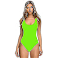 Miniatyrbillede 1 af 2: Dame 3D Bikini Badedragt med Brystpuder, Voksen Heldragt Green L