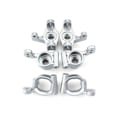 Miniatyrbilde 1 av 5: 6 stk Metall Foran Bak Hjul Styrekule C-Nav Bærer For 144001 144002 1/14 Rc Bil Reservedeler Ac