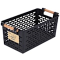 Miniatyrbilde 2 av 4: 3x Plast Oppbevaringskurv til Skrivebord, Rektangulær, Bærbar Oppbevaringsboks til Bad, Kurv til Bad, Kjøkken, Deb