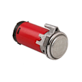 Miniatyrbilde 3 av 4: rød luftkompressor 12V luftpumpe kit, elektrisk horn med elektromagnetisk motor slange, brukt for superhøyt trompet for å erstatte enhver bils luftpumpe kit s202