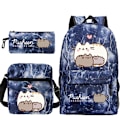Miniatyrbild 5 av 5: 3 st Kawaii Tjock Katt Ryggsäck Pusheen Tryck Skolväska style 3