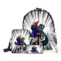 Miniatyrbilde 3 av 5: 3 stk. Rainbow Friends Skolesekk En-Skulder Barneryggsekk style 12