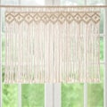 Miniatyrbild 3 av 5: Nordisk Handgjord Bomulls Väggbonad Macrame Bröllopsbakgrund Gardin Bohemisk Trasa Vägg