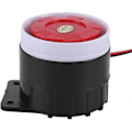 Miniatyrbillede 2 af 5: Mini Alarm Sirene Til Huset, Plast/metal, 110 Db, Sort/rød