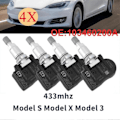 Miniatyrbillede 2 af 5: 3 Sæt med 4 TPMS 433MHz Dæktrykssensorer til Model S Model X Model 3 1034602-00-a 103460200a