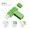 Pikkukuva 3 / 5: 3 in 1 USB-muistitikku Type-C+-USB+USB3.0 Nopea Mini-muistitikku U-levy Otg-64g