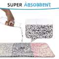 Miniatyrbilde 1 av 4: Tflycq Baderomsmatte Sett med 2 Absorberende Maskinvaskbare Sklisikre Badematter Luksuriøs Myk Mikrofiber Fargerike Badematter Kompatible med Baderomssett Color B 31.5  19.7