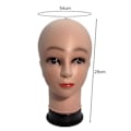 Miniatyrbilde 4 av 4: Skallet kvinnelig mannequin hode, profesjonell kosmetologi parykk laging display form for parykker solbriller hatter salong DIY maling lett å bruke display stativ