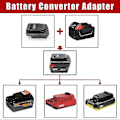 Miniatyrbillede 3 af 5: Mil18bps Batterikonverter Adapter Til M18 18v Lithium Batteri Til / 18v/20v Lithium Batteri Værktøj C