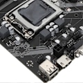 Miniatyrbild 2 av 5: H61S Mini ITX Moderkort LGA 1155 Dual Channel DDR3 6 USB2.0 PCIE X16 Moderkort för Stationär Dator PC