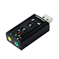 Miniatyrbillede 1 af 5: Bærbar USB 2.0 Eksternt Lydkort Virtuel 7.1 Kanal Stereo Lydadapter