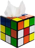 Plast Magic Cube Näsdukslåda med Magnetlås, Flerfärgad Hållare
