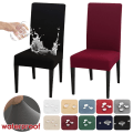 Miniatyrbild 2 av 7: Restaurang Anti-smutsig cover Vattentät elastisk cover för matsal kök Bröllopshotell bankett bright red