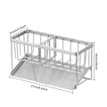 Miniatyrbillede 1 af 7: Køkkenvask Organizer Caddy Sink Caddy Svampebørsteholder med afløbsbakke A