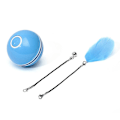 Miniatyrbillede 9 af 10: Automatisk Smart Cat Toy Ball Catnip USB-opladning Farverig LED blue 2.4inch(diameter)
