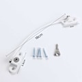 Miniatyrbillede 5 af 9: 4 Stk Baby Sikkerhedsvindue Låse Rustfri Børne Vindue Restrictor Spædbørns Sikkerhedslås White 4PCS