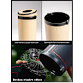 Miniatyrbild 6 av 9: Cylinder Car Tissue Box Bärbar Allmän Auto Runt Pappersrör black 7.24 x 2.95 x 2.87cm