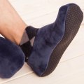 Miniatyrbild 2 av 7: Män Kvinnor Tjocka Vinter Varma strumpor Halkfria inomhusgolv Mjuk Casual Slipper Strumpor Blue Female