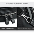 Miniatyrbillede 3 af 6: Vandtæt multifunktions-crossbody-taske i PU-læder black 21*11.5*31cm
