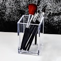 Pikkukuva 1 / 6: Säilytyslaatikko Akryyli kulmakynäpidike Harjasäiliöt transparent 6.5*6.5*10cm