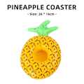 Miniatyrbillede 1 af 7: Vand Coasters Flydende oppustelig kopholder Svømmebassin Drikke Float Legetøj pineapple