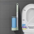 Pikkukuva 1 / 11: Kertakäyttöinen liukeneva wc-harja Seinään kiinnitettävä puhdistustyökalu kylpyhuoneen vaihtoharjalle Light Green Set
