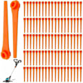 Miniatyrbillede 1 af 5: 100 stk. Plastknive til Gardena 9823 9825 9820 9821 Trimmerklinge 70 mm