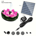 Miniatyrbillede 1 af 7: Solar springvandspumpe Fuglebad Udendørs Have Flydende Vand Springvand Solar Simulering Modellering Pumpepuder Haveindretning 2.5W Red