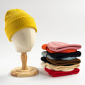 Miniatyrbillede 2 af 7: Varm strikkede huer Solid Unisex til kvinder Beanie uldblandinger Blød efterårs vinterhue Color 9