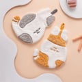 Miniatyrbillede 4 af 9: Superabsorberende mikrofiberservice til børnehåndklæde orange+white 300*210mm