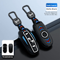 Miniatyrbillede 1 af 7: Car Smart Key Case Cover til Tesla Model X 3 Bag Protector Fob Band Shell Holder black